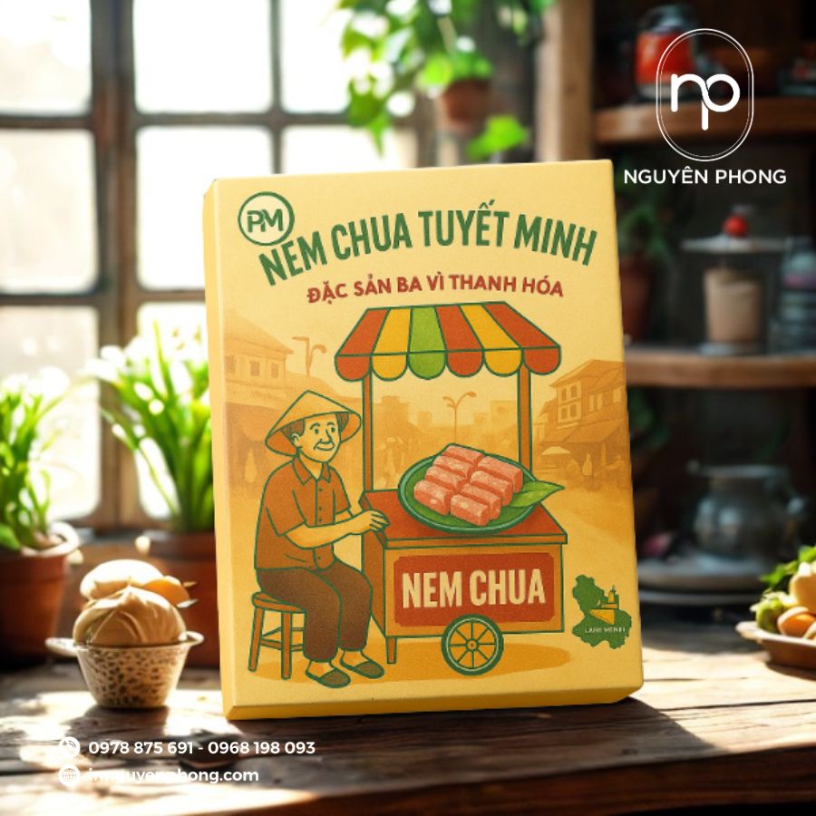 In hộp đựng nem chua đẹp, chuyên nghiệp, giá tốt